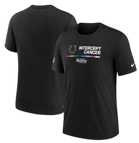 Men's Black Indianapolis Colts 2022 Crucial Catch Performance T-Shirt